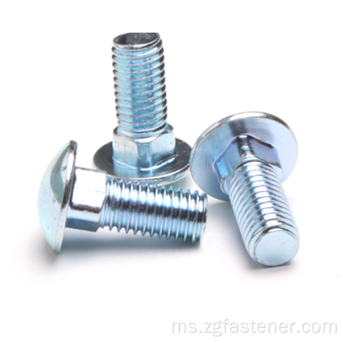 DIN 603 BLUE WHITE ZINC GRADE 8.8 DIN603 Kekuatan Tinggi Kekuatan Tinggi Kepala Square Neck Carriage Bolt